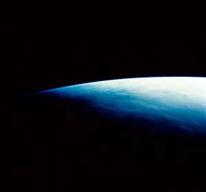 Space Photography Of Earth Prints: Curve of Planet