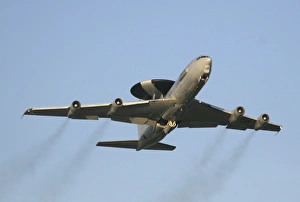 An E-3 Sentry taking off from the NATO AWACS base, Germany An E-3 Sentry taking off from the NATO AWACS base, Germany