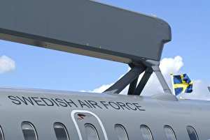 The early warning radar on a Saab 340 of Swedish Air Force The early warning radar on a Saab 340 of Swedish Air Force