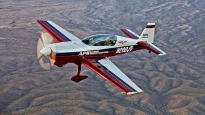 Extra 300 aerobatic aircraft over Mesa, Arizona Extra 300 aerobatic aircraft over Mesa, Arizona