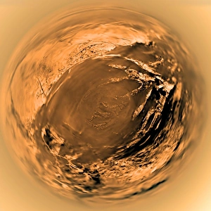 Titan Surface Fish-eye View Print