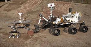 Three Generations of Mars Rovers Print