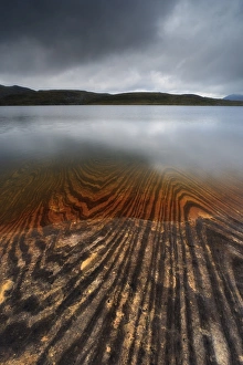 Geology lines in Sandvannet Lake, Nordland County, Norway Geology lines in Sandvannet Lake, Nordland County, Norway