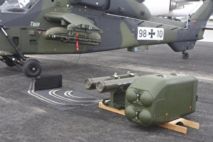 German Army Tiger helicopter and its weaponry German Army Tiger helicopter and its weaponry