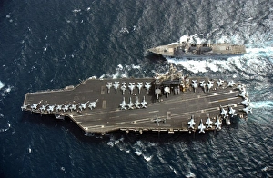 Guided missile destroyer USS McCampbell comes alongside USS Ronald Reagan Guided missile destroyer USS McCampbell comes alongside USS Ronald Reagan