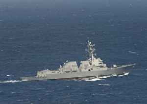 The guided-missile destroyer USS Michael Murphy The guided-missile destroyer USS Michael Murphy