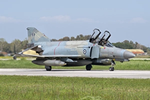 Hellenic Air Force F-4E Phantom II taxiing in Andravida, Greece Hellenic Air Force F-4E Phantom II taxiing in Andravida, Greece