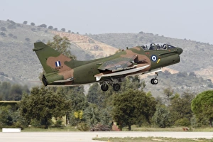 Hellenic Air Force TA-7C Corsair taking off Hellenic Air Force TA-7C Corsair taking off