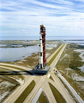 High angle view of the Apollo 14space vehicle High angle view of the Apollo 14space vehicle