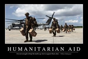 Stocktrek Poster Art Collection: Humanitarian Aid: Inspirational Quote and Motivational Poster