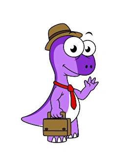Illustration of a Pachycephalosaurus businessman Illustration of a Pachycephalosaurus businessman