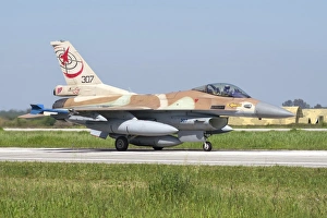 Israeli Air Force F-16C Block 30 Barak taxiing in Andravida, Greece Israeli Air Force F-16C Block 30 Barak taxiing in Andravida, Greece