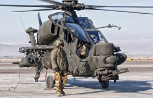 An Italian Army Agusta AW129 Mangusta attack helicopter An Italian Army Agusta AW129 Mangusta attack helicopter