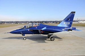 M-346 Master first prototype at Venegono Airport, Italy M-346 Master first prototype at Venegono Airport, Italy