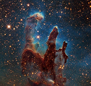 Star Formation Process Prints: M16, The Eagle Nebula in Serpens