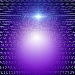 Circuit Board Design Prints: Machine language and circuit background