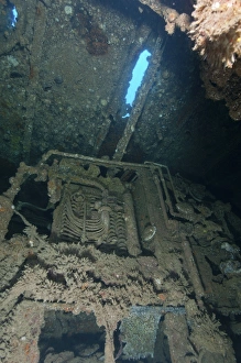 Machinery inside of the Seven Skies Wreck, Indonesia Machinery inside of the Seven Skies Wreck, Indonesia