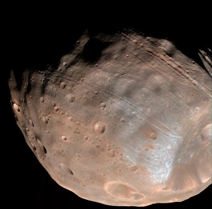Print of Phobos in Color, March 23, 2008