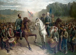 General Robert E Lee Prints: The last meeting between General Robert E