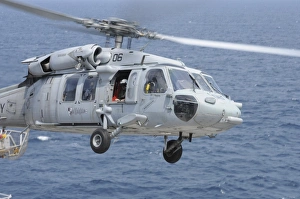 An MH-60S Sea Hawk search and rescue helicopter An MH-60S Sea Hawk search and rescue helicopter