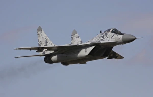 MIG-29 of the Slovak Air Force in digital camouflage MIG-29 of the Slovak Air Force in digital camouflage