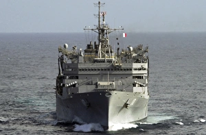 The Military Sealift Command replenishment oiler USNS Bridge The Military Sealift Command replenishment oiler USNS Bridge