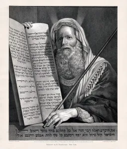 Moses Ten Commandments Prints: Moses with the Ten Commandments