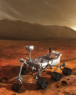 NASAs Curiosity rover samples a rock on the floor of Gale Crater NASAs Curiosity rover samples a rock on the floor of Gale Crater