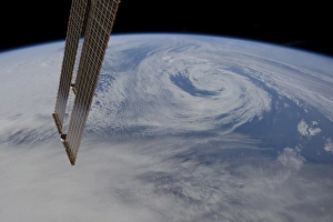 A northern hemisphere mid-Atlantic low pressure system A northern hemisphere mid-Atlantic low pressure system