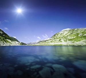 Okoto Lake in the Pirin Mountains, Pirin National Park, Bulgaria Okoto Lake in the Pirin Mountains, Pirin National Park, Bulgaria