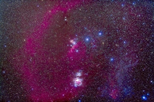 The Orion Nebula, Belt of Orion, Sword of Orion and nebulosity The Orion Nebula, Belt of Orion, Sword of Orion and nebulosity