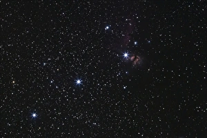 Orions Belt, Horsehead Nebula and Flame Nebula Orions Belt, Horsehead Nebula and Flame Nebula