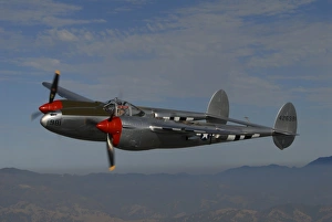 P-38 Lightning flying over Santa Rosa, California P-38 Lightning flying over Santa Rosa, California