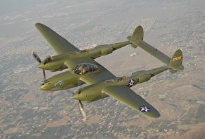 P-38 Lightning over San Bernadino, California P-38 Lightning over San Bernadino, California