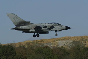 A Panavia Tornado of the Italian Armed Force over Florennes, Belgium A Panavia Tornado of the Italian Armed Force over Florennes, Belgium