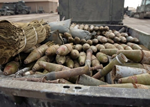 Pieces of weapons and ammunition found in Iraq Pieces of weapons and ammunition found in Iraq
