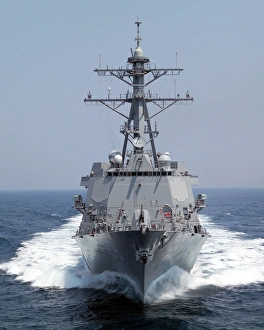 The Pre-Commissioning Unit guided missile destroyer USS Forrest Sherman The Pre-Commissioning Unit guided missile destroyer USS Forrest Sherman