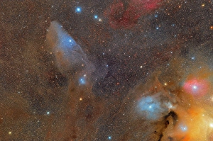Interstellar Gas Clouds Prints: The Rho Ophiuchi cloud complex