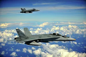 Two Royal Australian Air Force F/A-18 Hornets Two Royal Australian Air Force F/A-18 Hornets