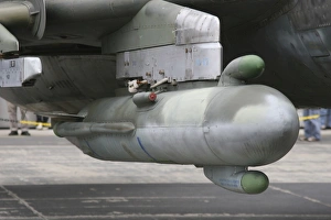 A Russian SPS-141 jamming pod mounted on a Sukhoi Su-17 A Russian SPS-141 jamming pod mounted on a Sukhoi Su-17