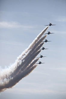 The Saudi Hawks aerobatic team of the Royal Saudi Air Force The Saudi Hawks aerobatic team of the Royal Saudi Air Force