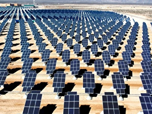 Solar panels awaiting activation Solar panels awaiting activation