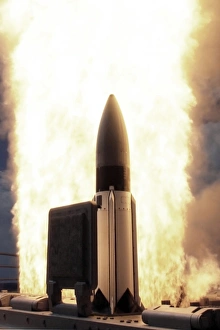 A Standard Missile 3 is launched from the Ticonderoga-class cruiser USS Lake Erie A Standard Missile 3 is launched from the Ticonderoga-class cruiser USS Lake Erie