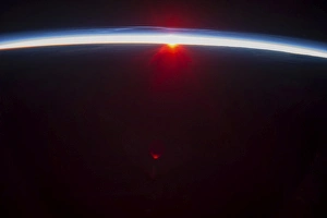 A sunset over the Aleutian Islands, with noctilucent clouds A sunset over the Aleutian Islands, with noctilucent clouds