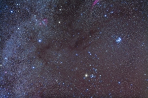 The Taurus region showing dark lanes of nebulosity The Taurus region showing dark lanes of nebulosity