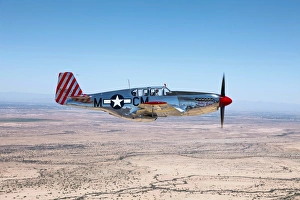 TP-51C Mustang over the central Arizona desert TP-51C Mustang over the central Arizona desert