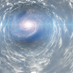 Abstract Space Art Prints: Tunnel of Light