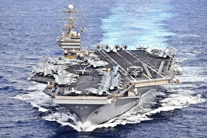 USS Abraham Lincoln transits the Pacific Ocean USS Abraham Lincoln transits the Pacific Ocean
