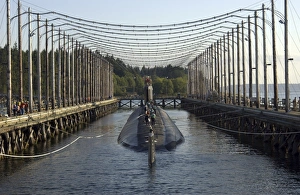 USS Jimmy Carter moored in the Magnetic Silencing Facility USS Jimmy Carter moored in the Magnetic Silencing Facility