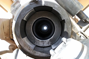 A view looking through the barrel of a M198 155mm Towed Howitzer A view looking through the barrel of a M198 155mm Towed Howitzer